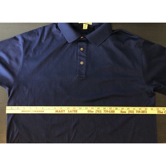 Vtg Cross Creek Pro Woodmont Country Club Navy Polo Golf XL Supima Made in USA - Picture 7 of 9